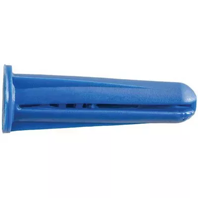 Au-ve-co 10006 Anchor, #10 to #12 Dia, 1/4 in Drill, Plastic