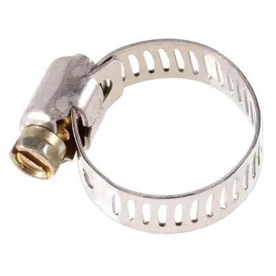 Au-ve-co 10221 Mini Hose Clamp, 1/2 in Minimum Clamp Diameter, 7/8 in Maximum Clamp Diameter, Stainless Steel/Steel