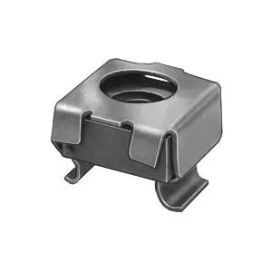 Au-ve-co 10773 Cage Nut, Imperial, 1/4-20 Thread, 0.064 to 0.105 in Thick Panel, Phosphate-Plated