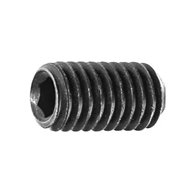 Au-ve-co 11032 Cup Point Socket Setscrew, M10x1.5 Thread, 20 mm OAL, Heat Treated Alloy Steel, Plain