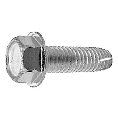 Au-ve-co 11294 Thread Cutting Tapping Screw, 3/8-16 Thread, 3/4 in OAL, Hex Washer Head, Bright Zinc Chromate