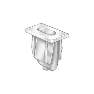 Au-ve-co 11865 Front End Bezel Nut, System of Measurement: Imperial, #8 Thread, Nylon