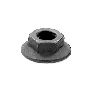 Au-ve-co 14855 Spin Lock Nut With Serrations, System of Measurement: Metric, M6x1 Thread, 10 mm Width Across Flat