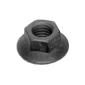 Au-ve-co 5596 Spin Lock Nut With Serrations, System of Measurement: Imperial, 3/8-16 Thread, USS Thread