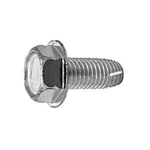 Au-ve-co 5782 Thread Cutting Tapping Screw, 1/4-20 Thread, 1/2 in OAL, Hex Washer Head, Bright Zinc Chromate