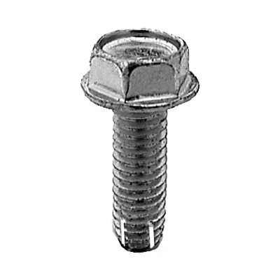 Au-ve-co 8443 Thread Cutting Tapping Screw, 5/16-18 Thread, 1 in OAL, Hex Washer Head, Bright Zinc Chromate