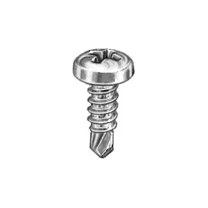 Au-ve-co 9605 Tapping Screw, #8 Thread, 1/2 in OAL, Phillips Pan Head, Zinc-Plated