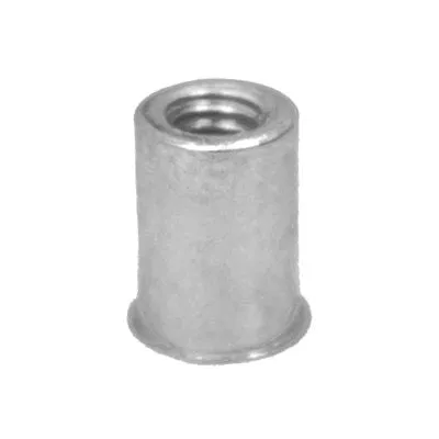 Au-ve-co NUTSERT 11316 Thin Sheet Nut Insert, #8-32 Thread, 0.41 in L, Steel, Zinc-Plated