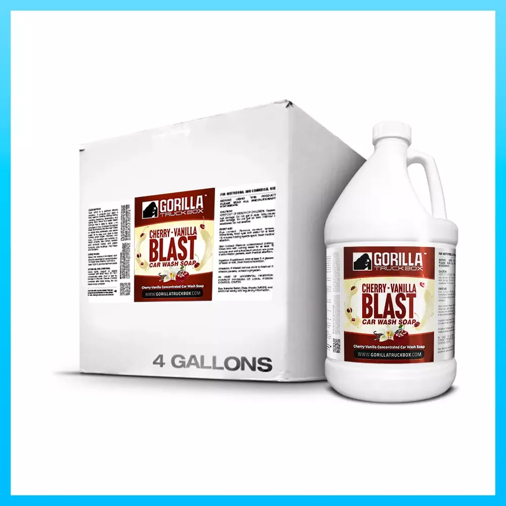 Cherry-Vanilla Blast | Car Wash Soap | Gorilla Chemicals | Gallon Case of 4