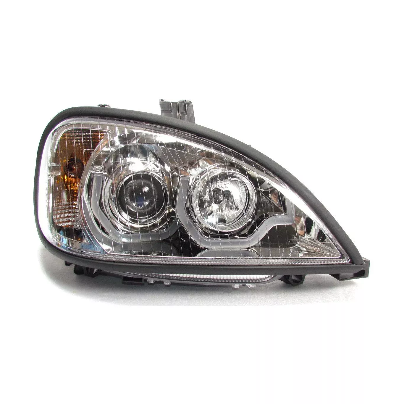 Chrome Housing Projector HeadlightWith Led Light Bar For Freightliner Columbia- Passenger Side | F236802