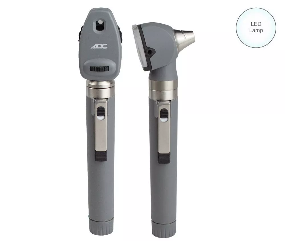 DIAGNOSTIX Pocket Oto/Oph Set 2.5v, LED, Gray - ADC 5110NLG