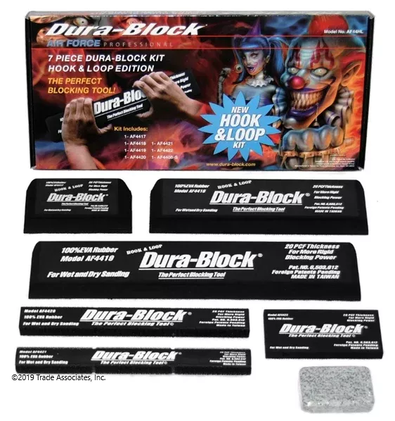 DURA-BLOCK AF44HL - 7 Piece Kit Hook & Loop Edition
