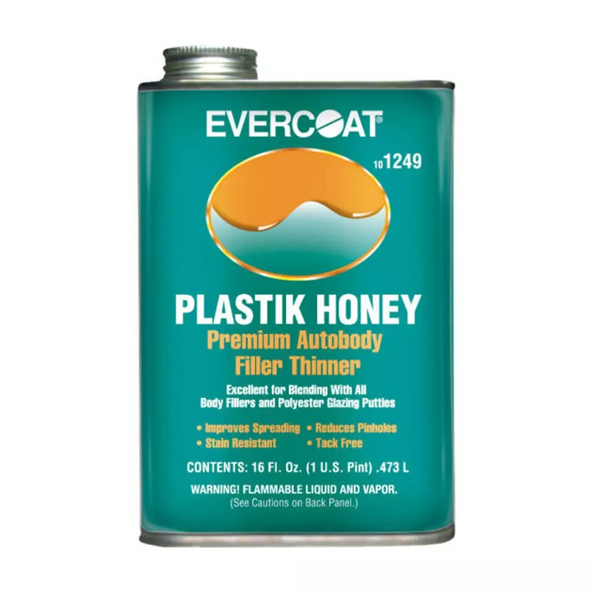 Evercoat Plastik Honey Body Filler Thinner – Pint Case of 12