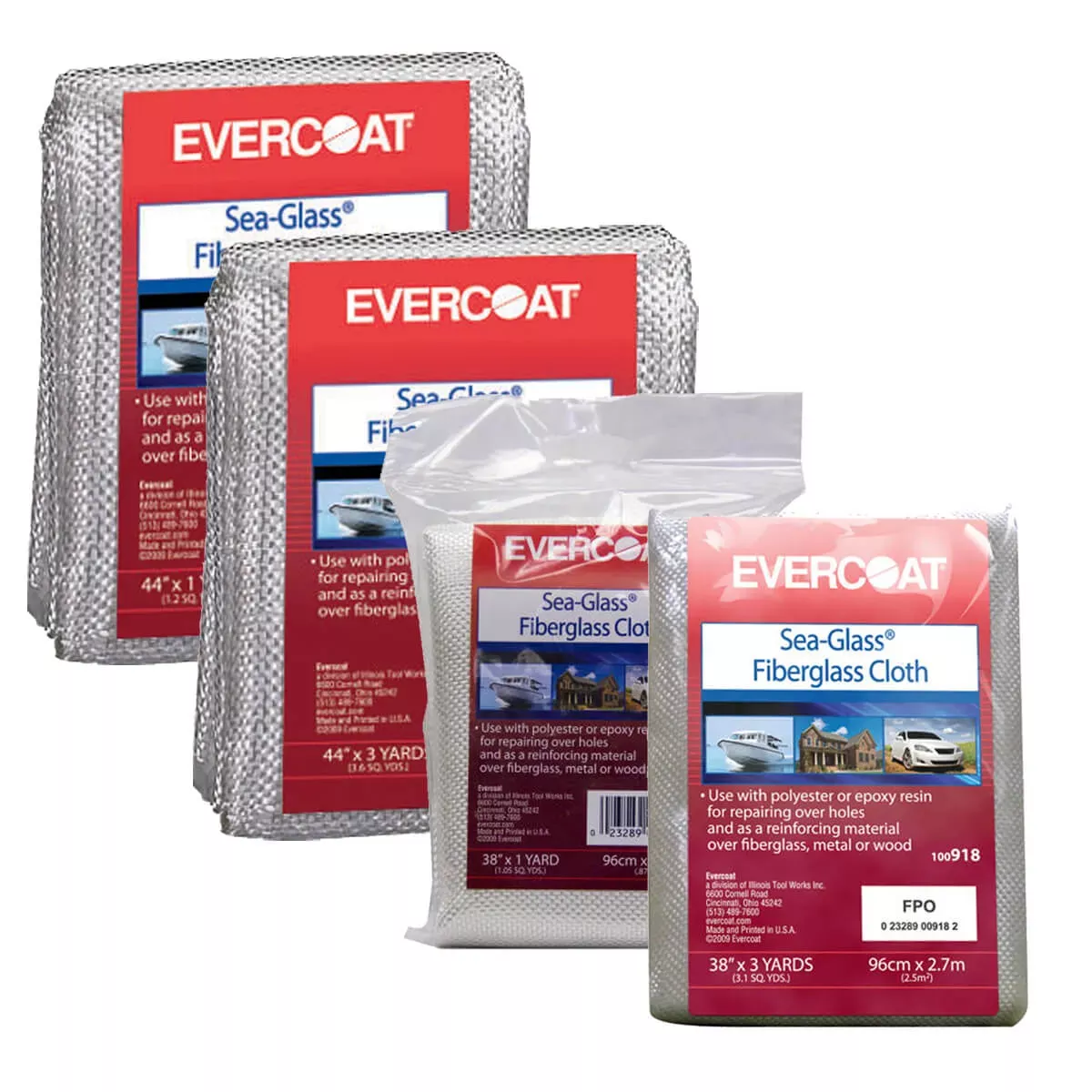 Evercoat Sea-Glass Fiberglass Cloth – Choose Size Case of 6