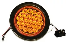 F235118 | 4 ROUND 24 LED LIGHTS| REPLACE | 12 VOLTS