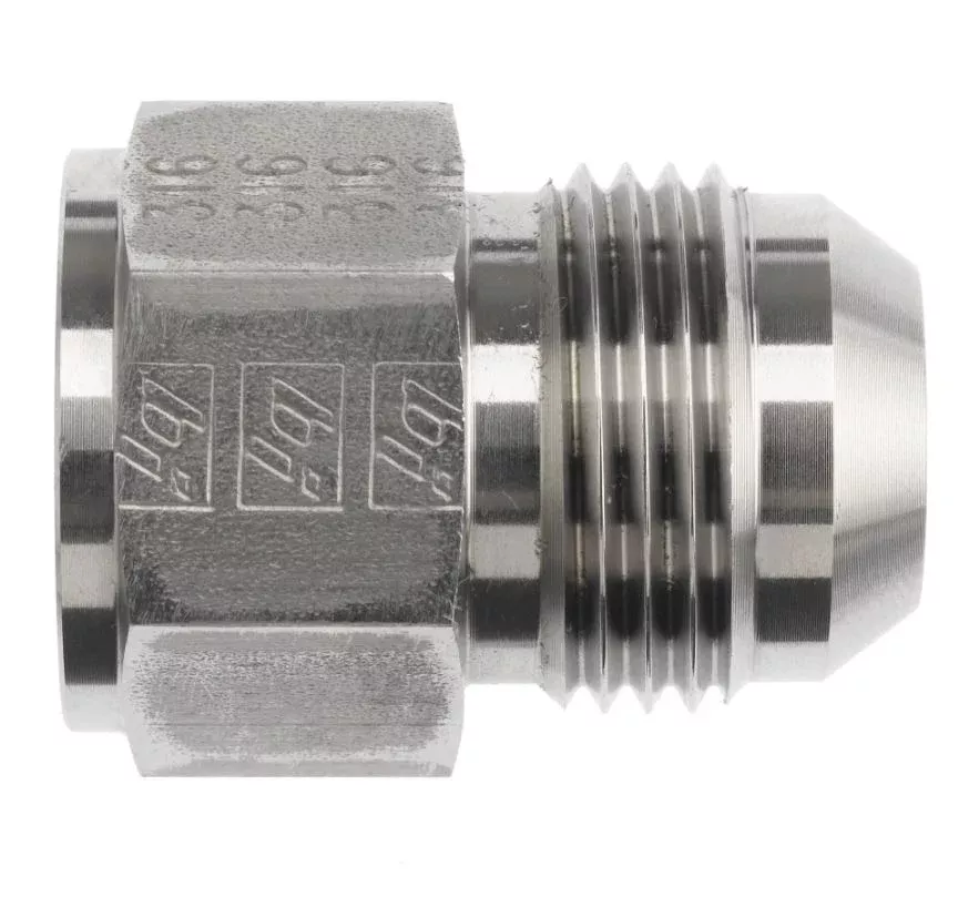 Female to Male AN (JIC) Straight Reducer Fitting, Steel