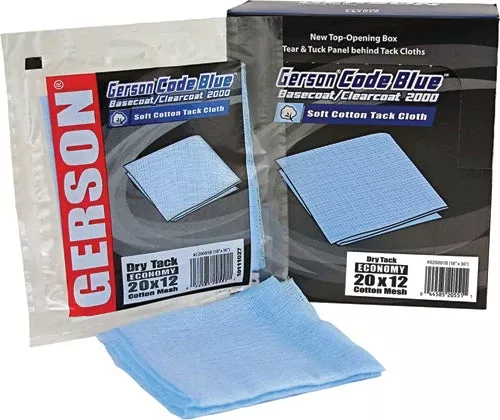 GERSON 020001B – Mesh Tack Cloths (20" x 12", 12 Pcs)