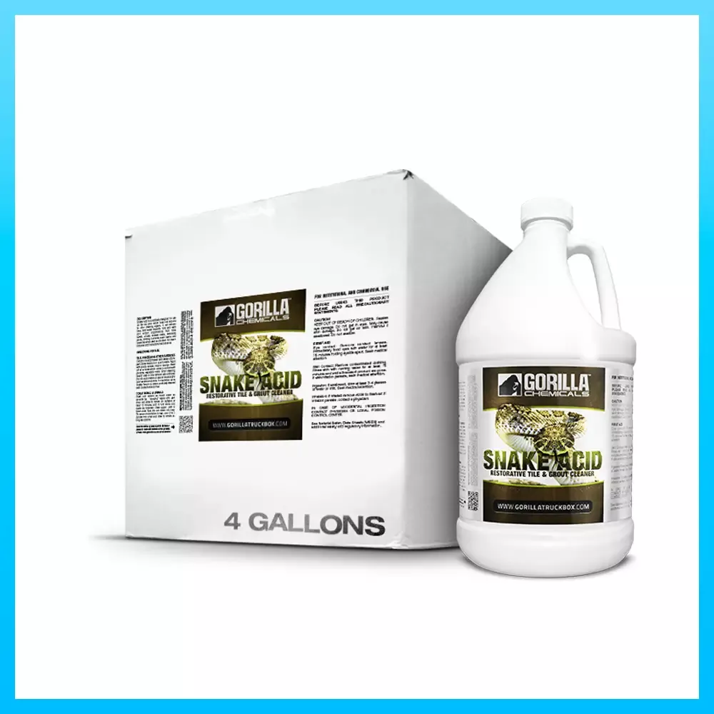 Gorilla Snake Acid Tile & Grout Cleaner – Case (4 Gallons)