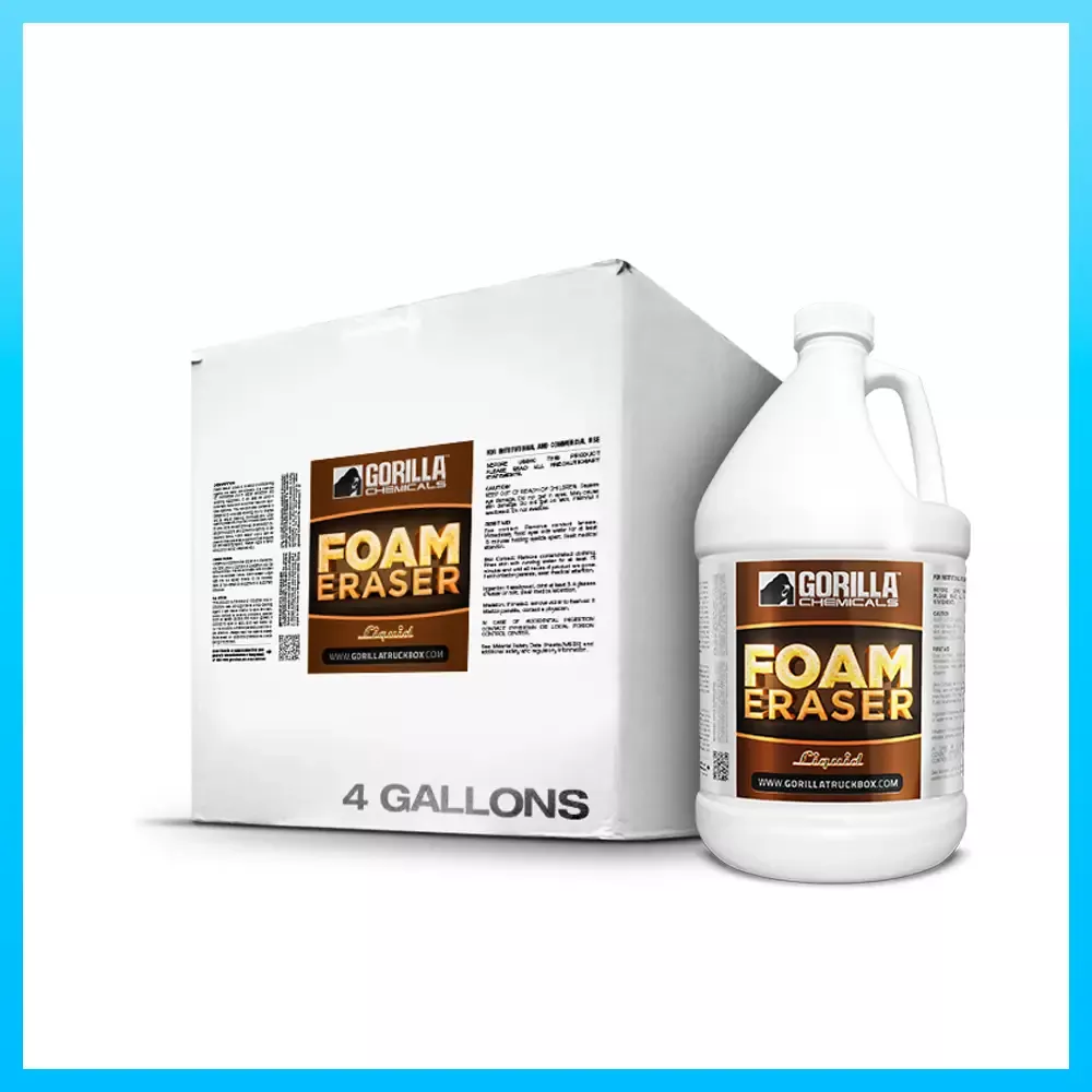 Gorilla Truckbox – Foam Eraser Liquid – Case (4 Gallons)