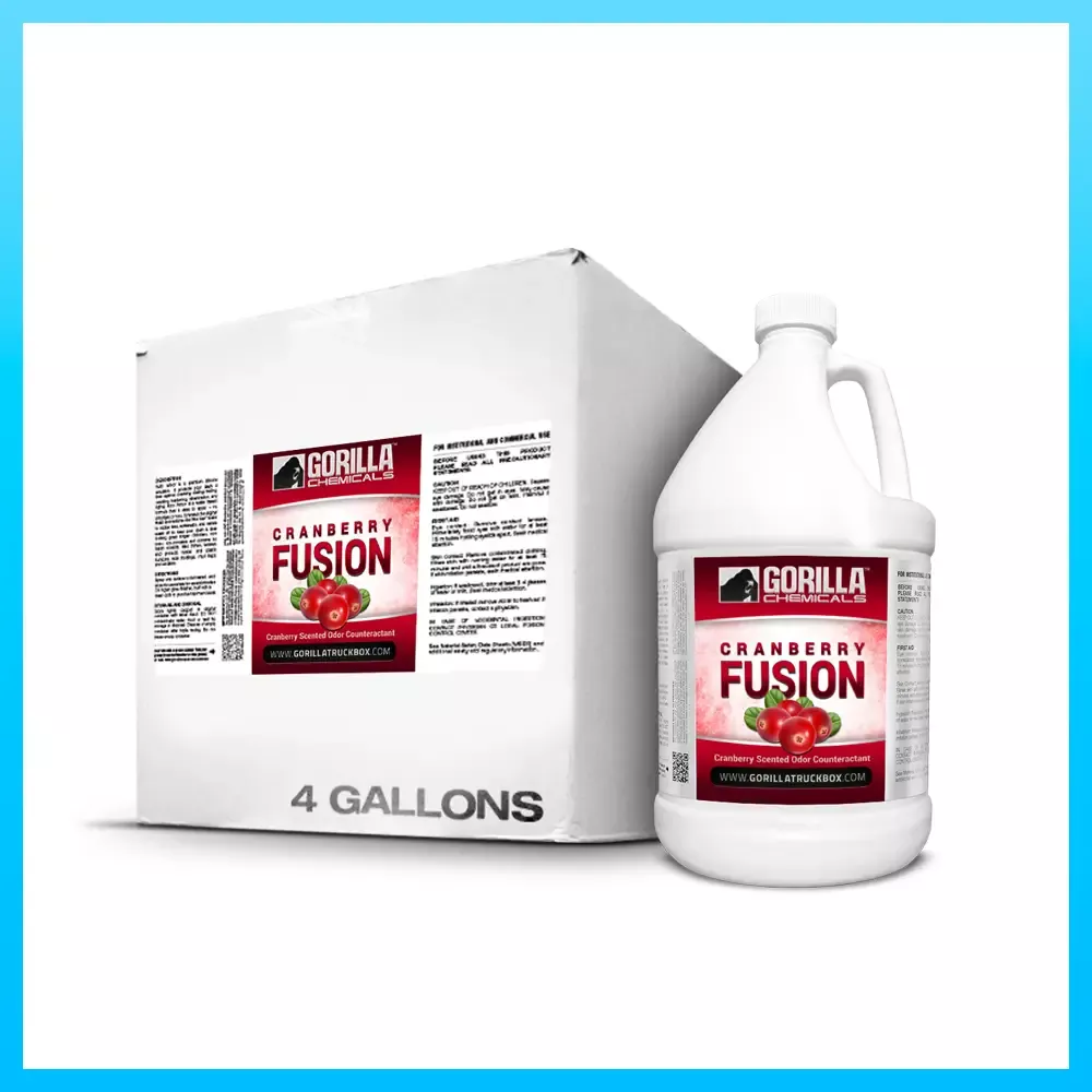 Gorilla Truckbox – Gorilla Cranberry Fusion Odor Counteractant – Carpet Deodorizer – Case (4 Gallons)