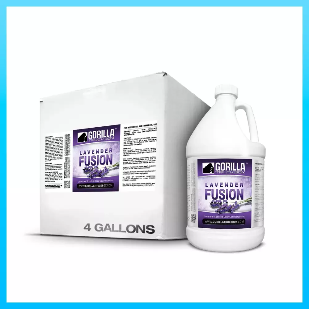 Gorilla Truckbox – Gorilla Lavender Fusion Odor Counteractant – Carpet Deodorizer – Case (4 Gallons)