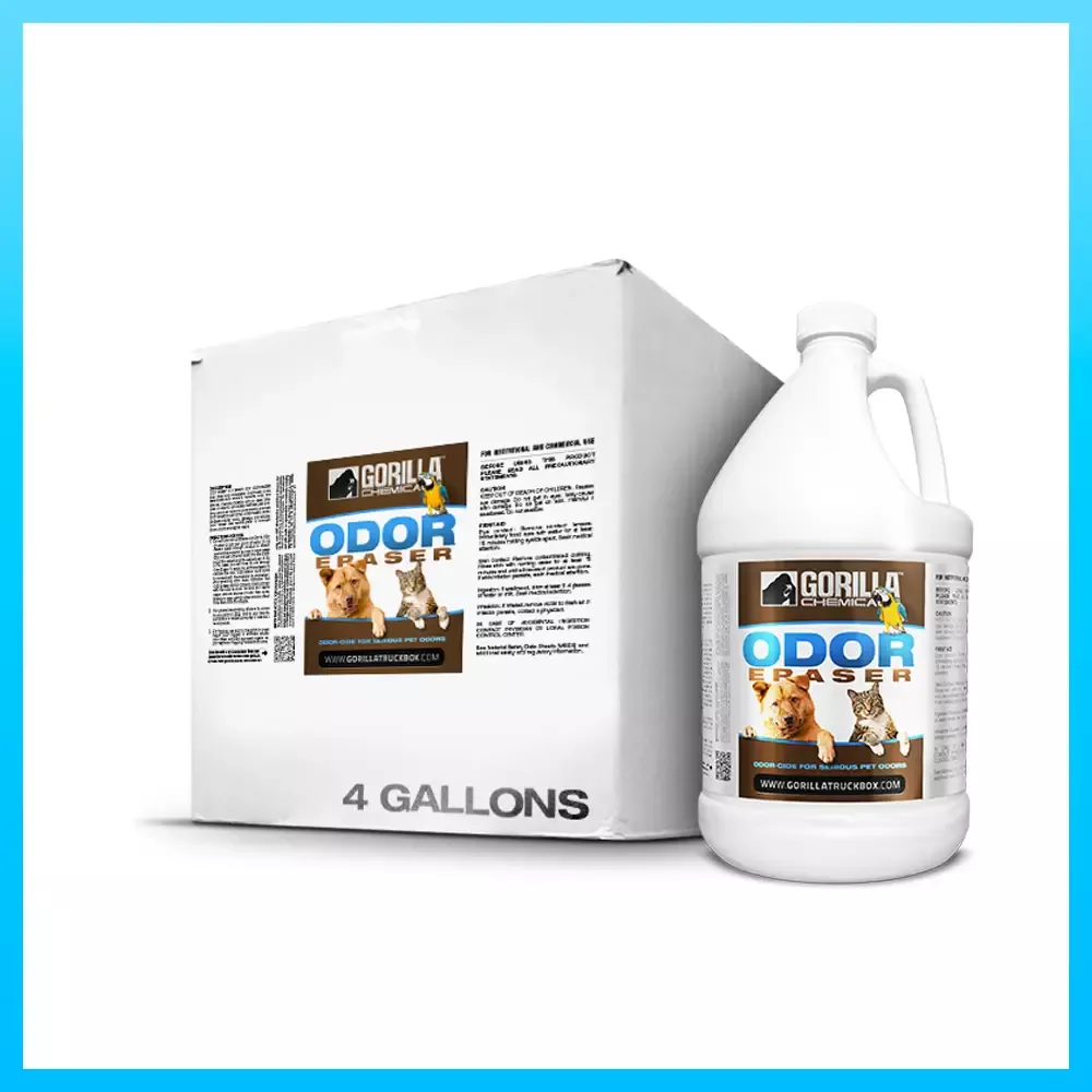 Gorilla Truckbox – Gorilla Odor Eraser – Carpet Deodorizer, Case (4 Gallons)