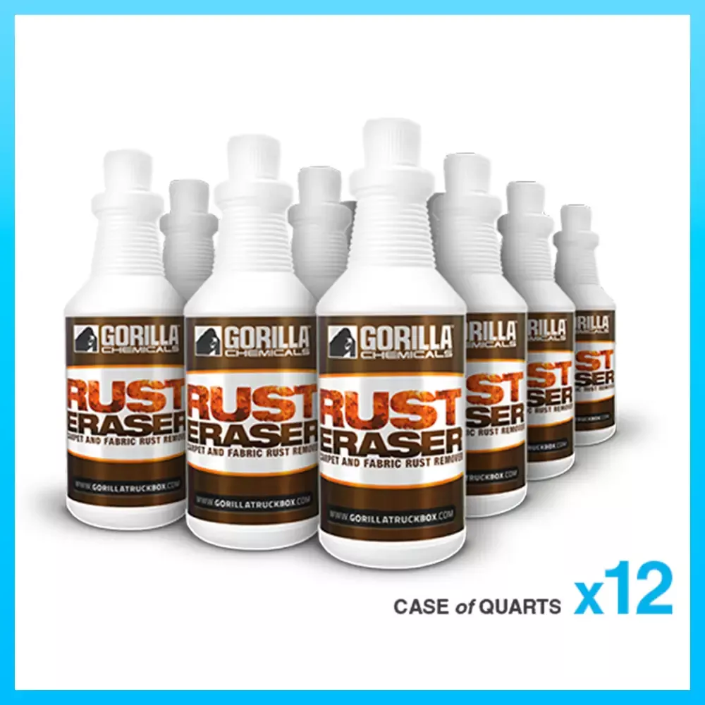 Gorilla Truckbox – Gorilla Rust Eraser – Rust Stain Eraser, Case (12 Quarts)
