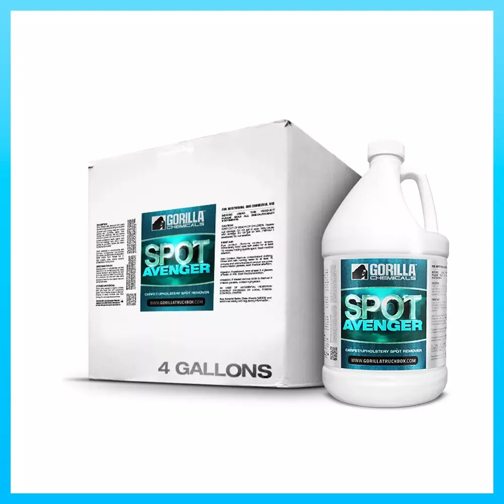 Gorilla Truckbox – Gorilla Spot Avenger – Spot & Stain Remover, Case (4 Gallons)