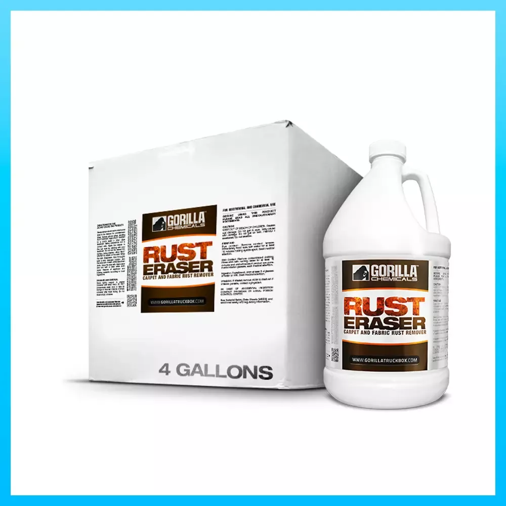 Gorilla Truckbox – Rust Eraser – Rust Stain Eraser, Case (4 Gallons)