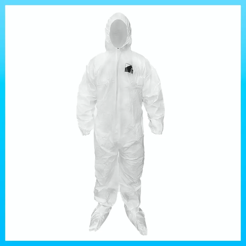 Gorilla Truckbox White Disposable Coverall, 2XL