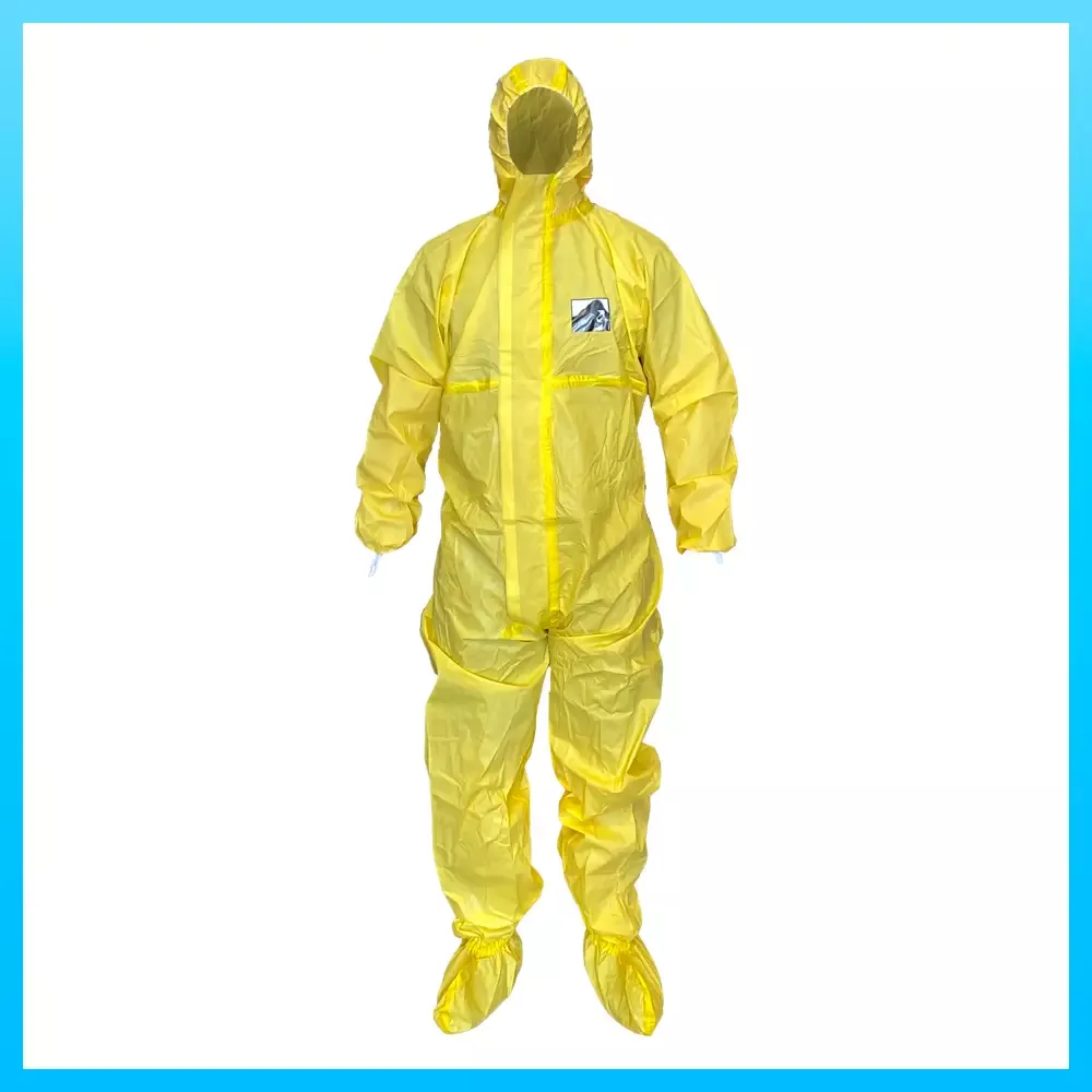 Gorilla | Yellow Gorilla Disposable Protective Coveralls | Water-Resistant | Type 3B Coated |
