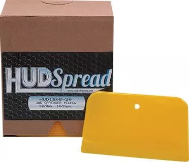 HUD Refinishing HUDSPREAD Yellow Spreaders 4", 5", o,r 6" Pack of 50