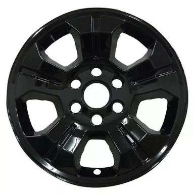 *** IN STOCK READY TO SHIP *** Chevrolet Silverado GMC Sierra 2014 2015 2016 2017 2018 2019 2020 5819 5695 5647 Black Wheel Skins / Hubcaps / Wheel Covers 18" SET OF 4