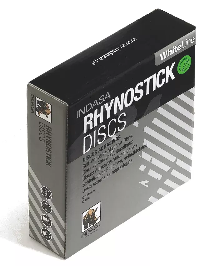 INDASA White Line, RHYNOSTICK Abrasive Discs, BOX (50/100pc)