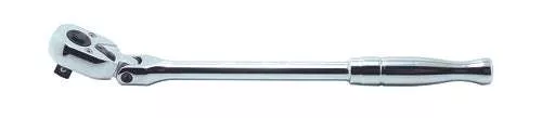 Ko-ken 3774PB 3/8 Sq. Dr. Ratchet Handle 24 teeth Flexible Head Length 265mm Push Button Polished Handle