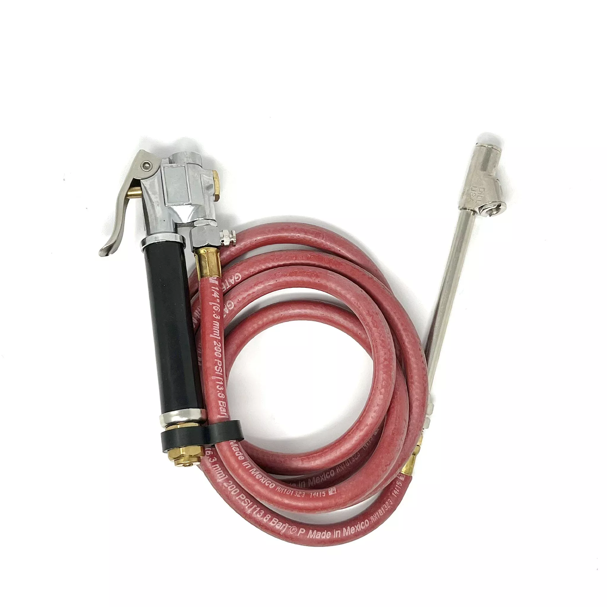 Manual Inflator Gauge, Dual Chuck - 6' Hose, 10-150 PSI