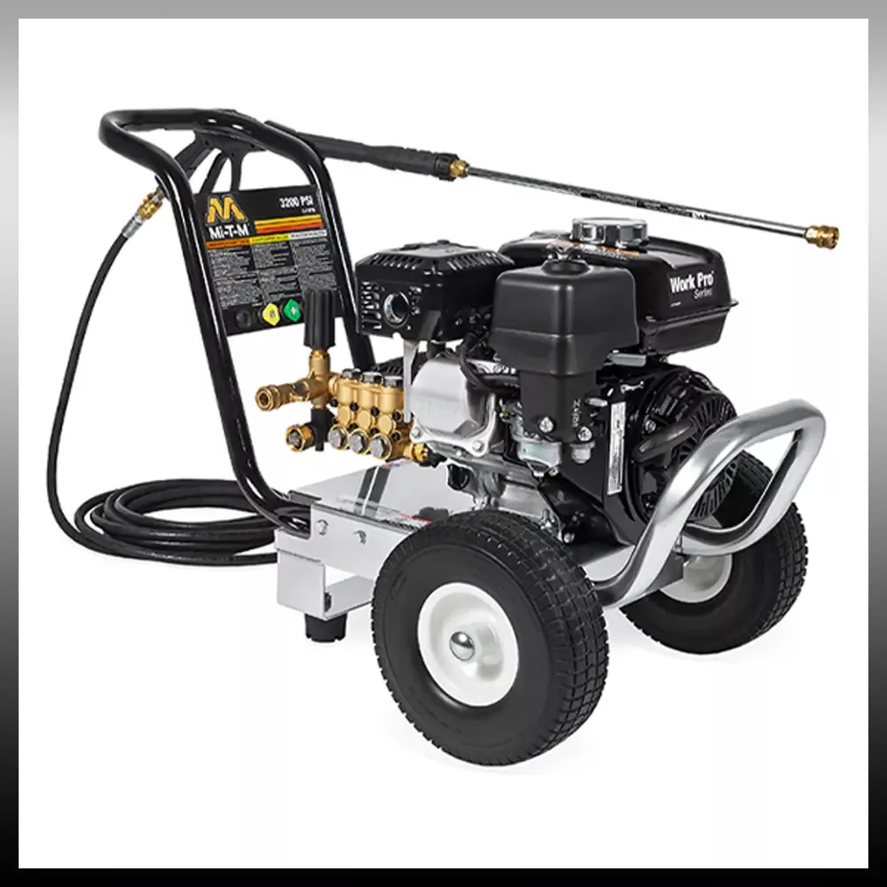 Mi-T-M Work Pro (WP) Gasoline Series – 3200 PSI – 2.4 GPM – Honda Engine – MITM Pump – (WP-3200-0MHB) Pressure Washer