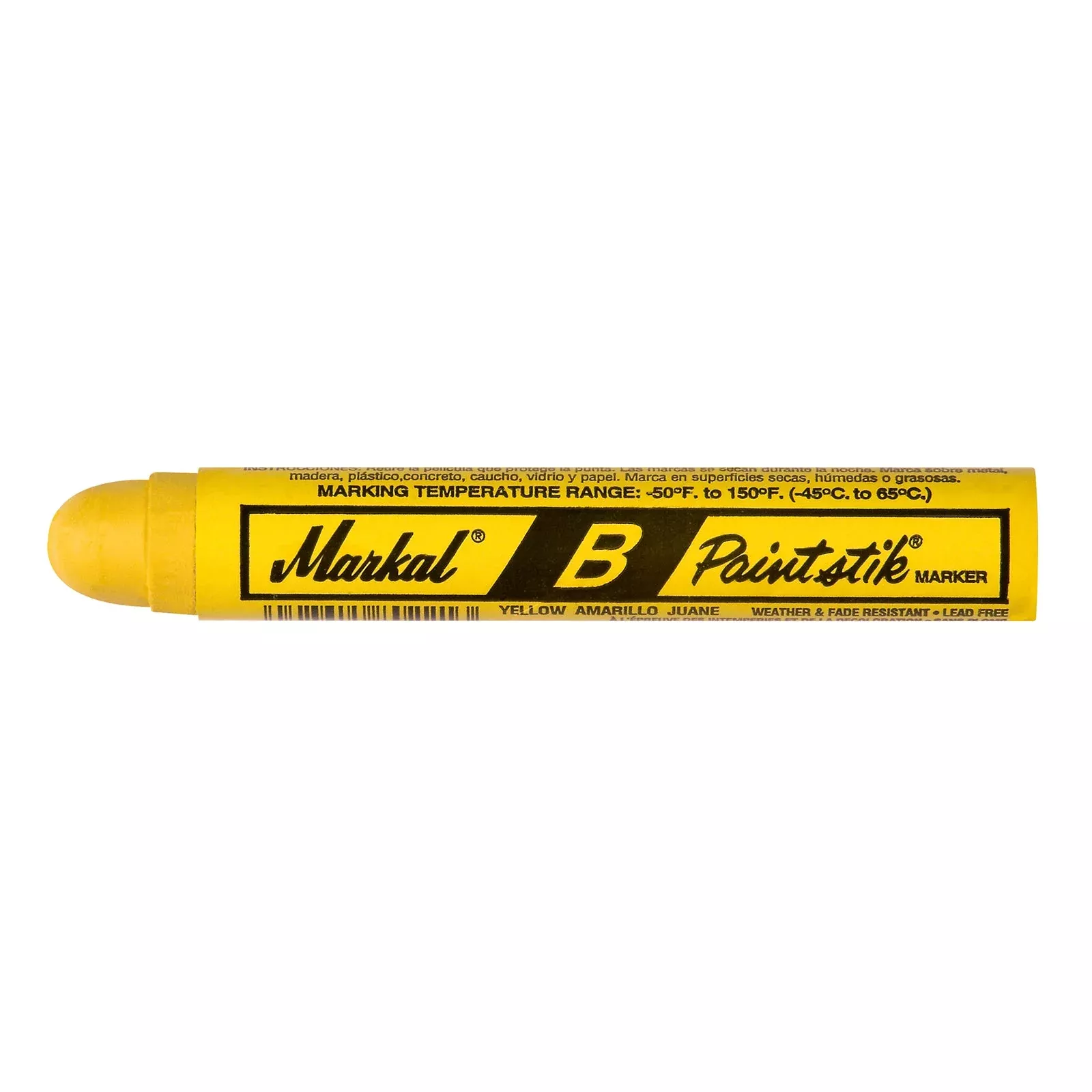Paint Stick, MARKAL, Yellow, 3/4" Round (1 bx/12 Sticks)