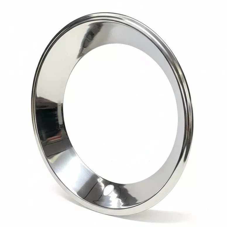 Polished Stainless Steel Deep Dish 15" Trim Rings 2 1/2" Depth 1515D25