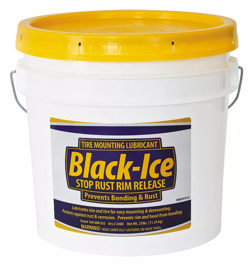 Rema 2480 Tire Lubricant - Black-Ice No-Rust Rim Release - 25 lb
