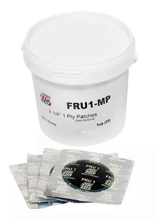 Rema FRU1-MP Universal Patch, 2-1/4" Round, 1 Ply (25 unit bucket)
