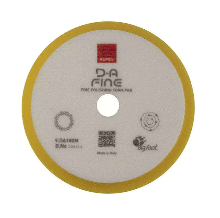 RUPES 9.DA180M – DA Fine High-Performance Polishing Pad (6")
