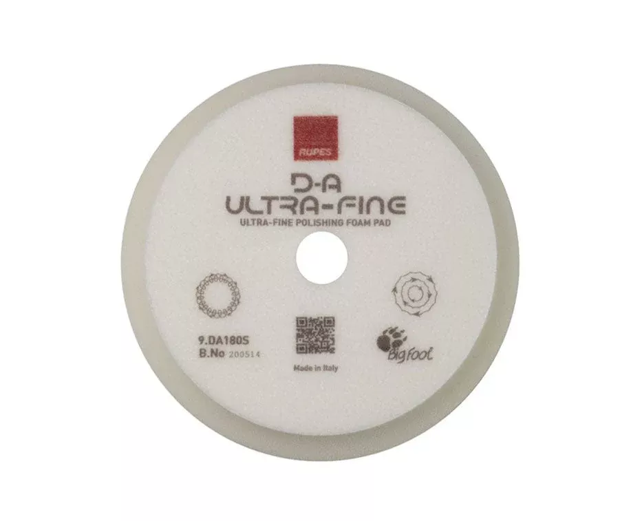 RUPES 9.DA180S – DA High Performance Ultrafine Polishing Foam Pad (6")