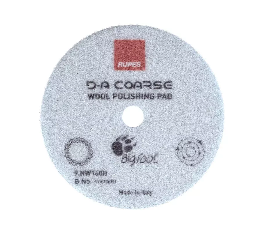 RUPES 9.NW160H – DA Coarse Wool Polishing Pad (6")