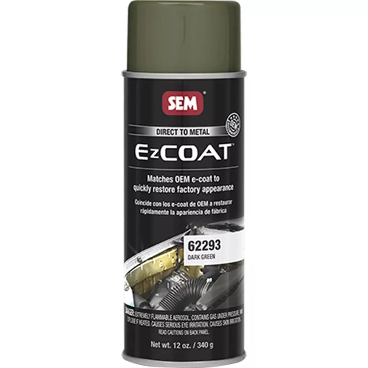 SEM 62293 – EZ Coat™ Direct-to-Metal Coating, Dark Green (16 oz Aerosol)