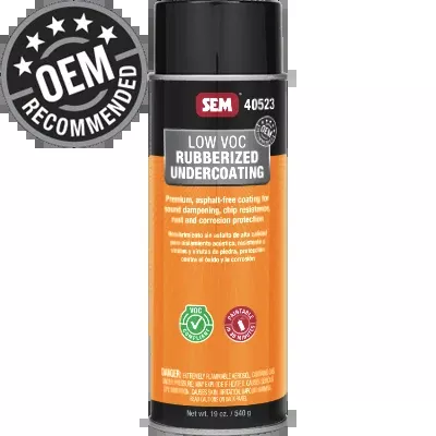 SEM Low VOC Rubberized Undercoating (Aerosol or Quart)