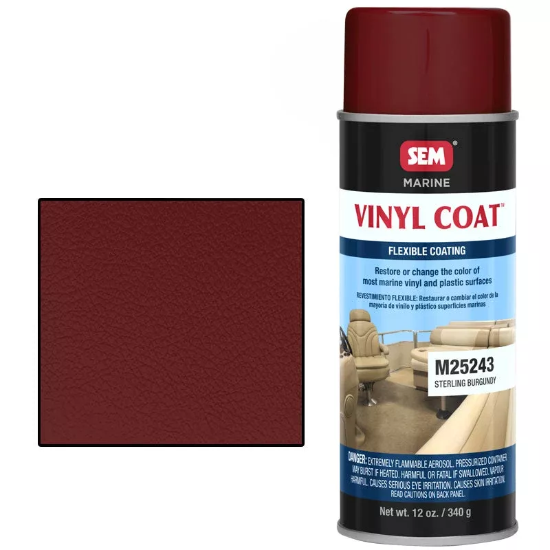 SEM-M25243 VINYL COAT™ STERLING BURGANDY