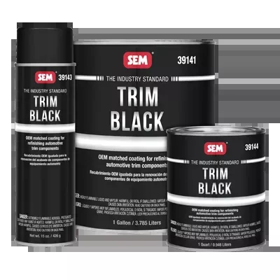SEM Trim Black Coating Choose Gallon, Quart, or Aerosol