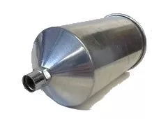 Spray Gun Cup, Metal, Male/Female, .6L 24oz