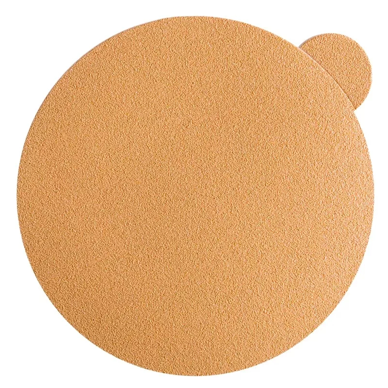 SUNMIGHT 02306 – 80 Grit Sticky PSA Gold Discs (6″, No Holes, 100 Pcs)
